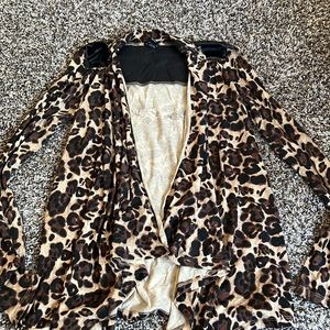 Leopard print cardigan
